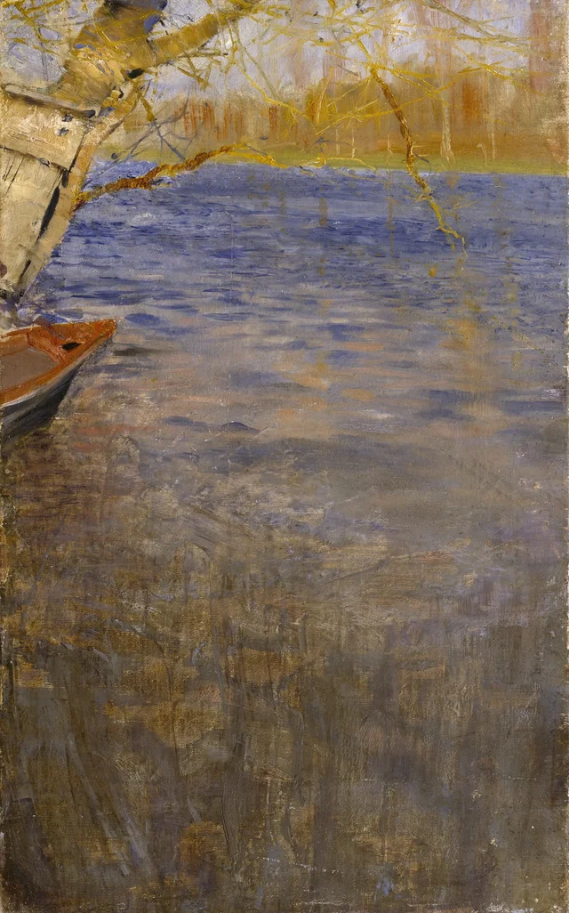 A orillas del agua. Día de primavera, Bruno Liljefors