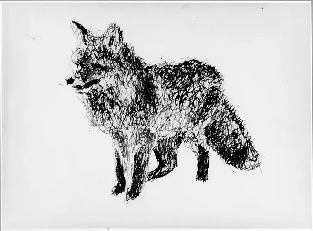 狐と猟師の習作