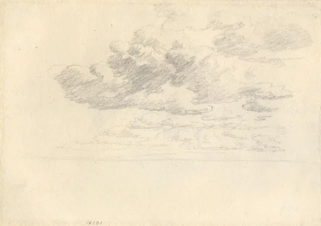 雲の習作、海の上の雲