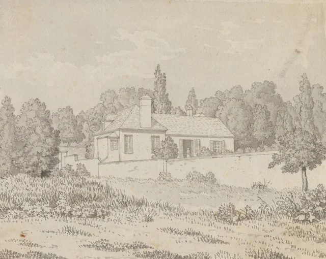 La casa de Jean-Jacques Rousseau en el parque del castillo de Ermenonville