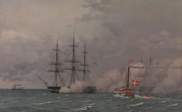 1832年5月1日のコペンハーゲンの停泊地