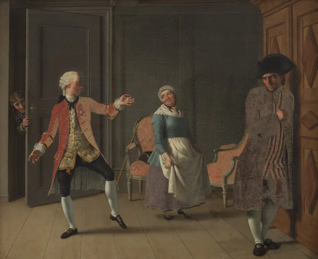 Motivo de «Jean de France» de Ludvig Holberg, acto I, escena 6, C.W. Eckersberg