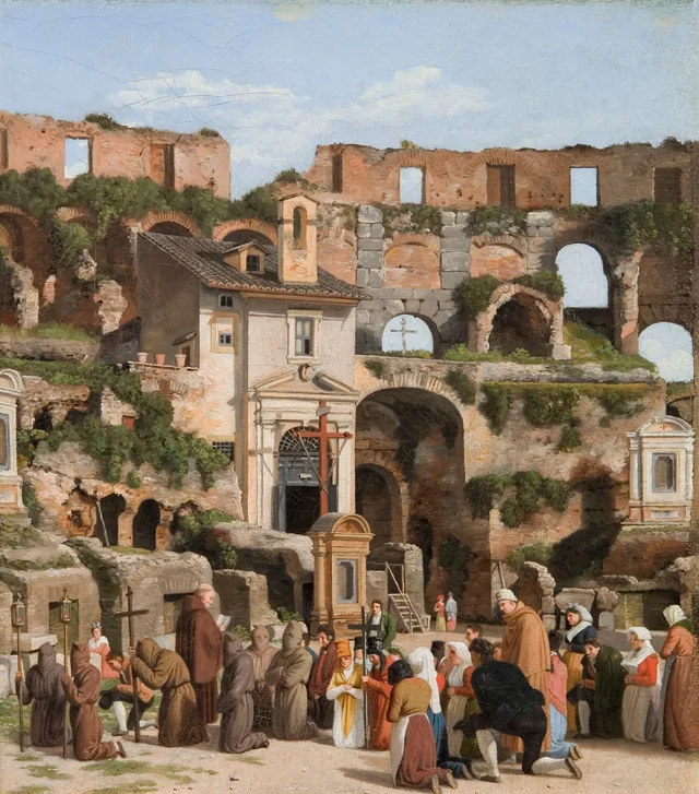 Parte del interior del Coliseo