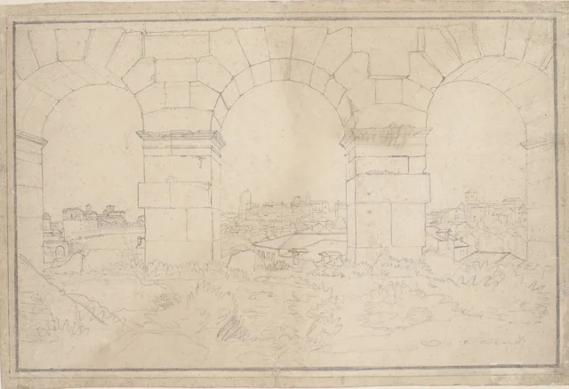 View Through Three of the Northwestern Arches of the Third Storey of the Colosseum, C.W. Eckersberg
