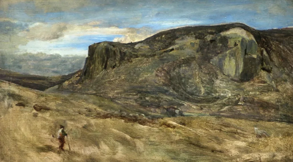 Montagne de la campagne romaine. Le Rocher des Nazons, Camille Corot
