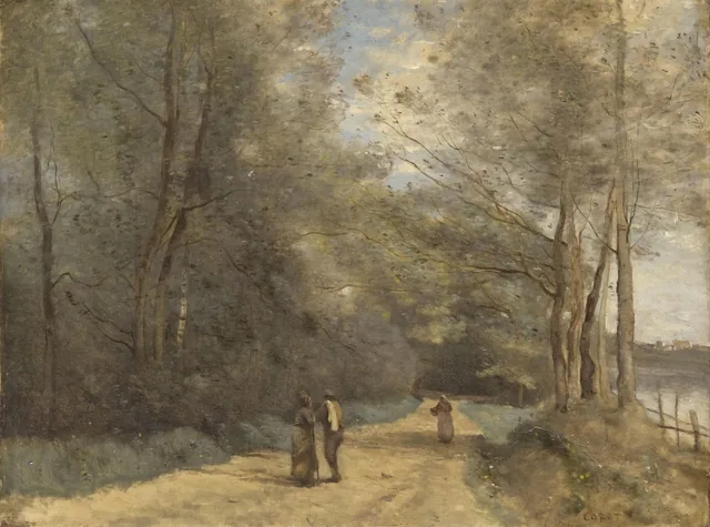 Wooded Path near Ville d'Avray, Camille Corot