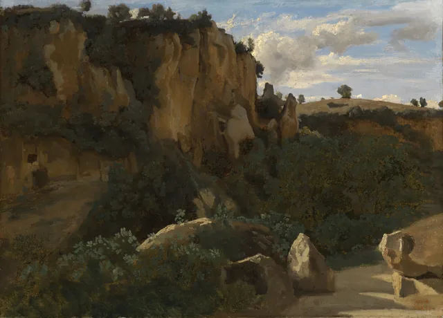 Civita Castellana. Rochers dominant la vallée boisée