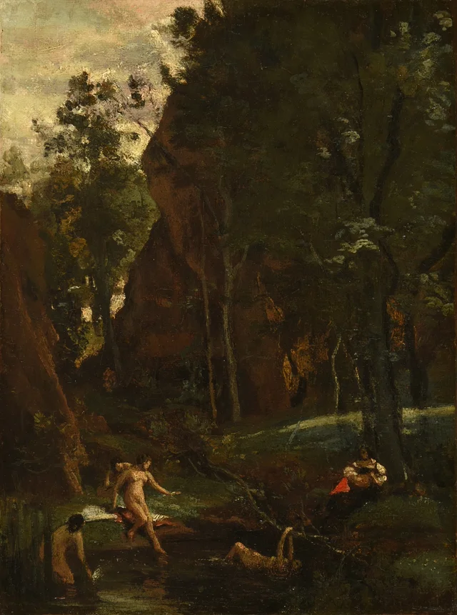 Diana en el baño, Camille Corot