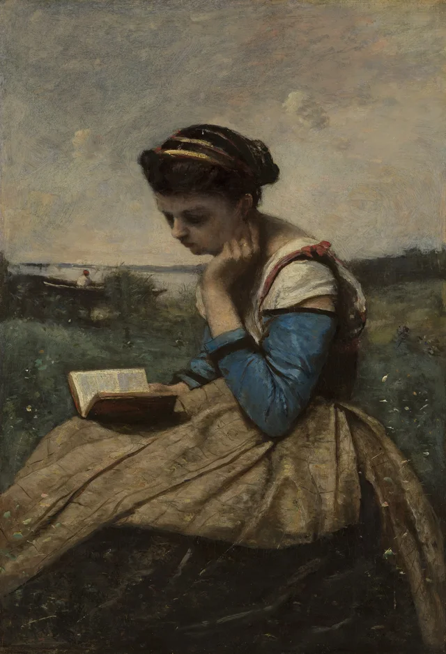 Mujer leyendo, Camille Corot