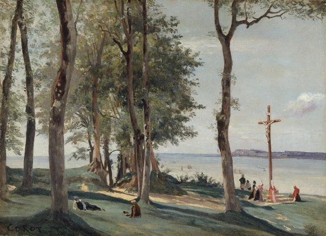 Honfleur : le Calvaire, Camille Corot