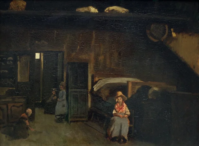 Intérieur au mas Bilier, près de Limoges