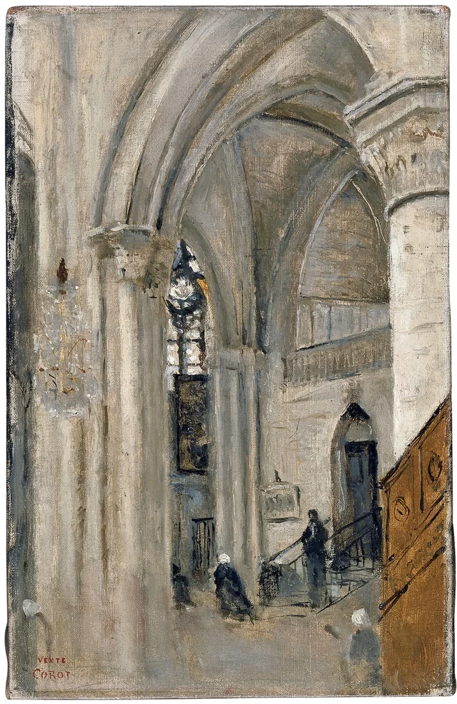Interior of the Church at Mantes