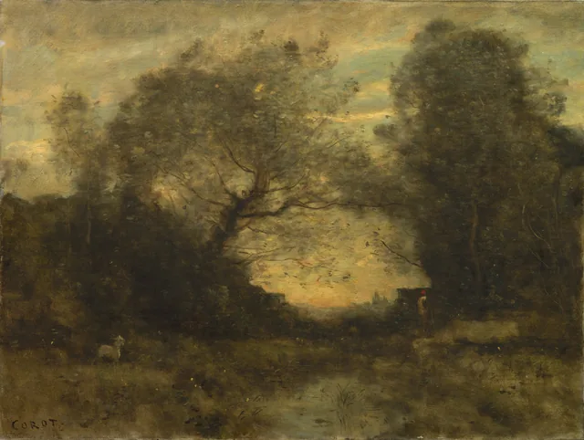 L'Étang à l'entrée du bois, Camille Corot