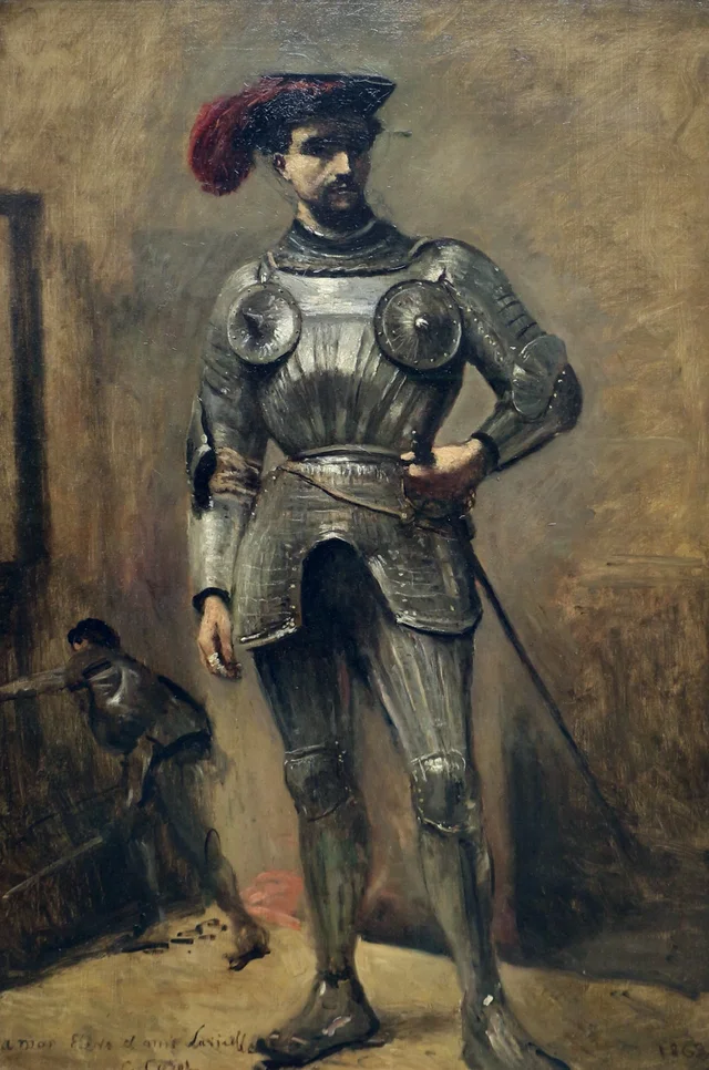 El hombre de la armadura, Camille Corot