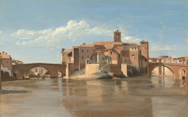 La isla y el puente de San Bartolomeo, Roma