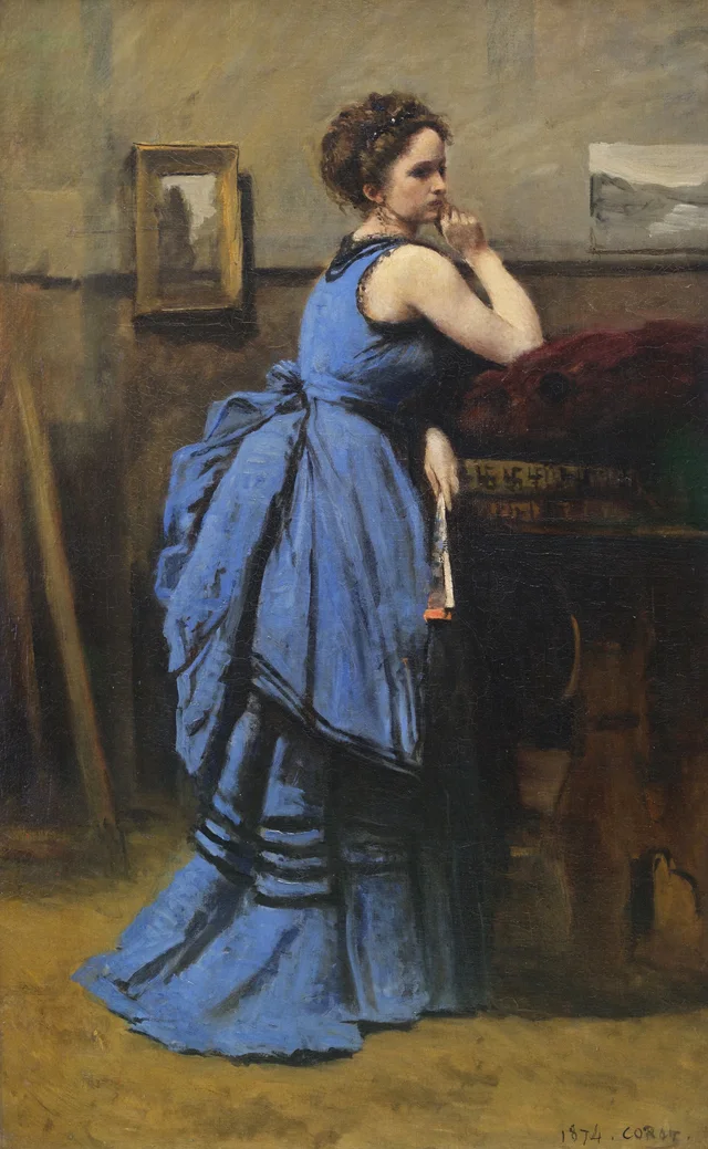La dama de azul, Camille Corot