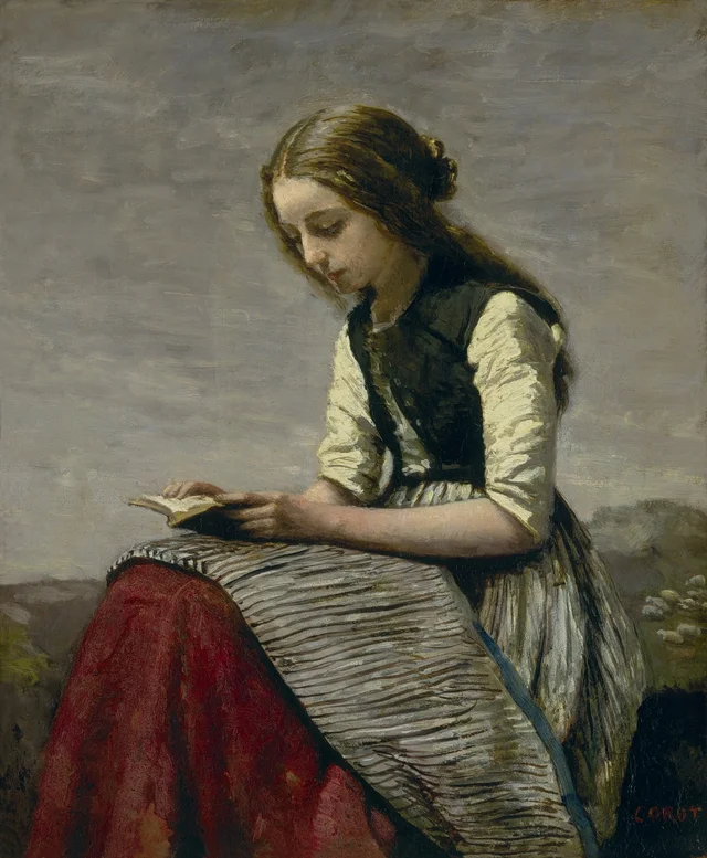 La pequeña lectora, Camille Corot