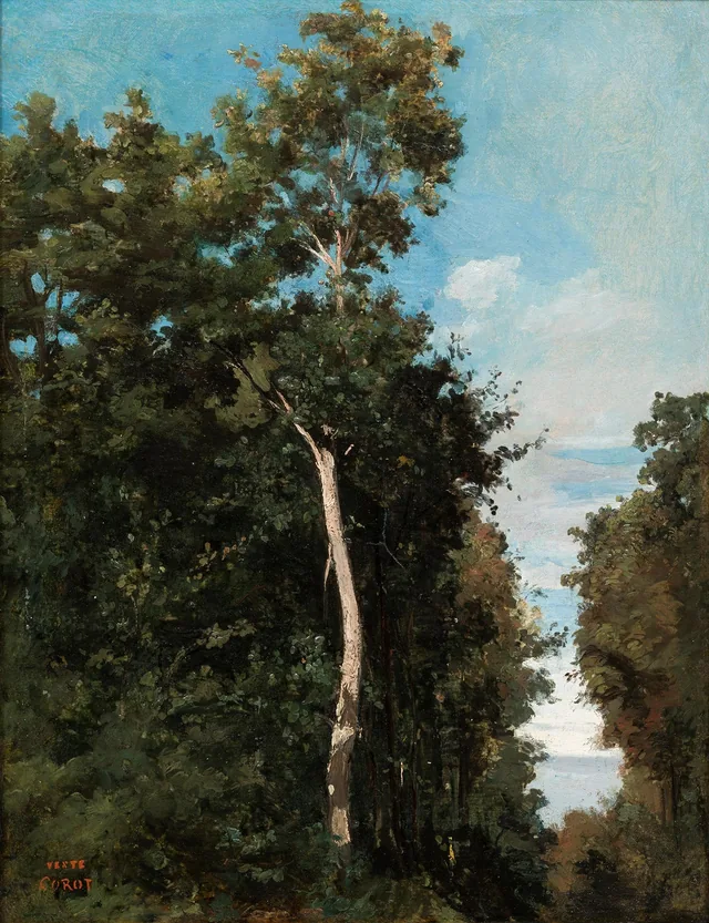 Le Bois sur la côte de Grâce à Honfleur, Camille Corot