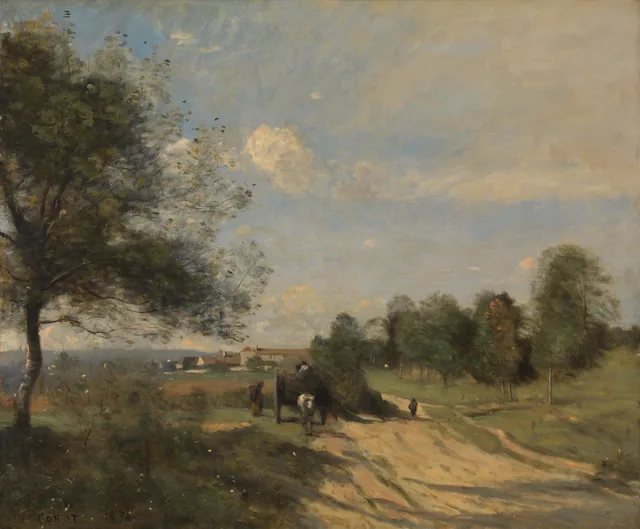 The Wagon, Camille Corot