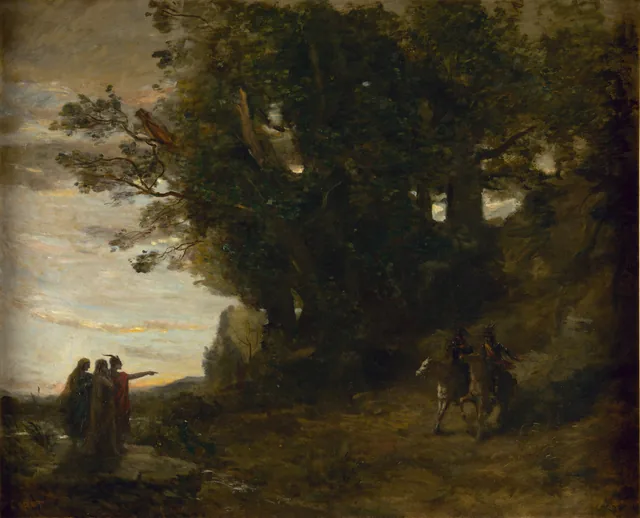 Macbeth, paysage, Camille Corot
