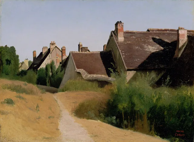 Houses near Orléans (Maisons aux Environs d'Orléans) (2002.35), Camille Corot