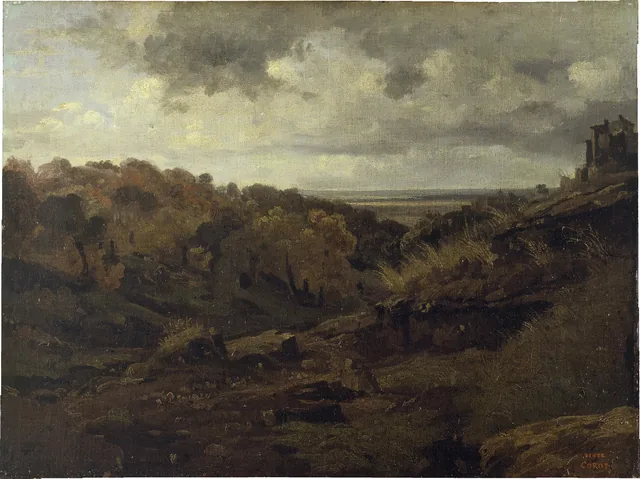 Italian Landscape near Marino in Autumn, Camille Corot