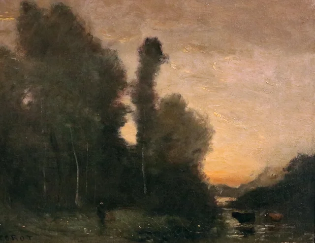 Paisaje, ambiente vespertino