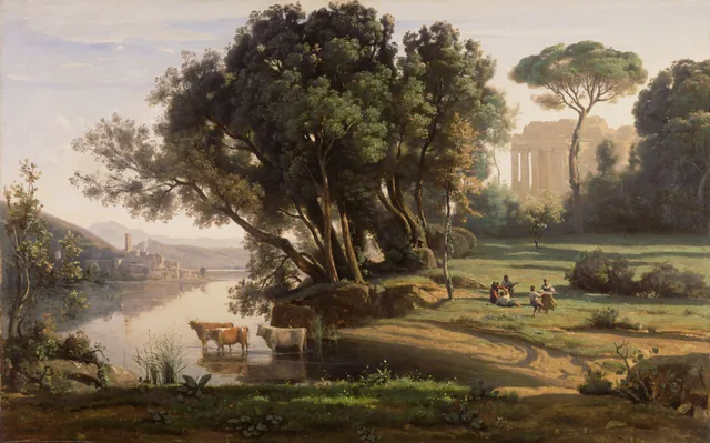 イタリアの風景（日の出のイタリアの景色）