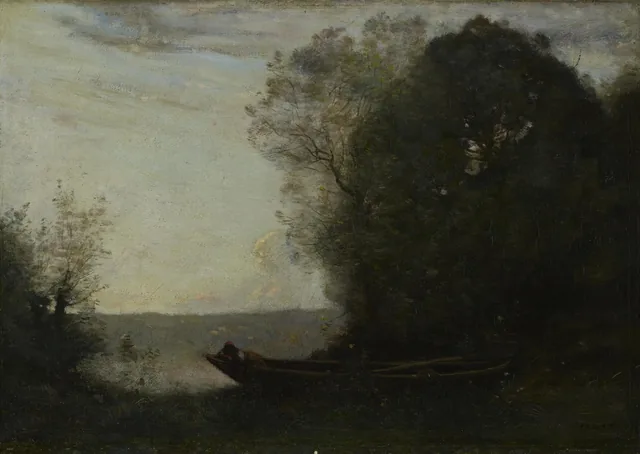Rêverie sur l'étang, Camille Corot