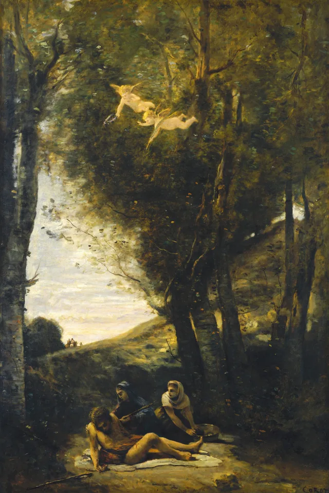 Saint Sebastian Succored by the Holy Women, Camille Corot