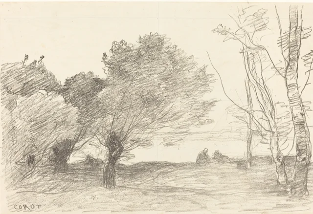 Willows and White Poplars, Camille Corot