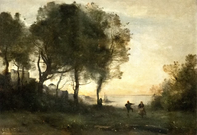 Recuerdo de Italia; bailarín de las orillas de Capri