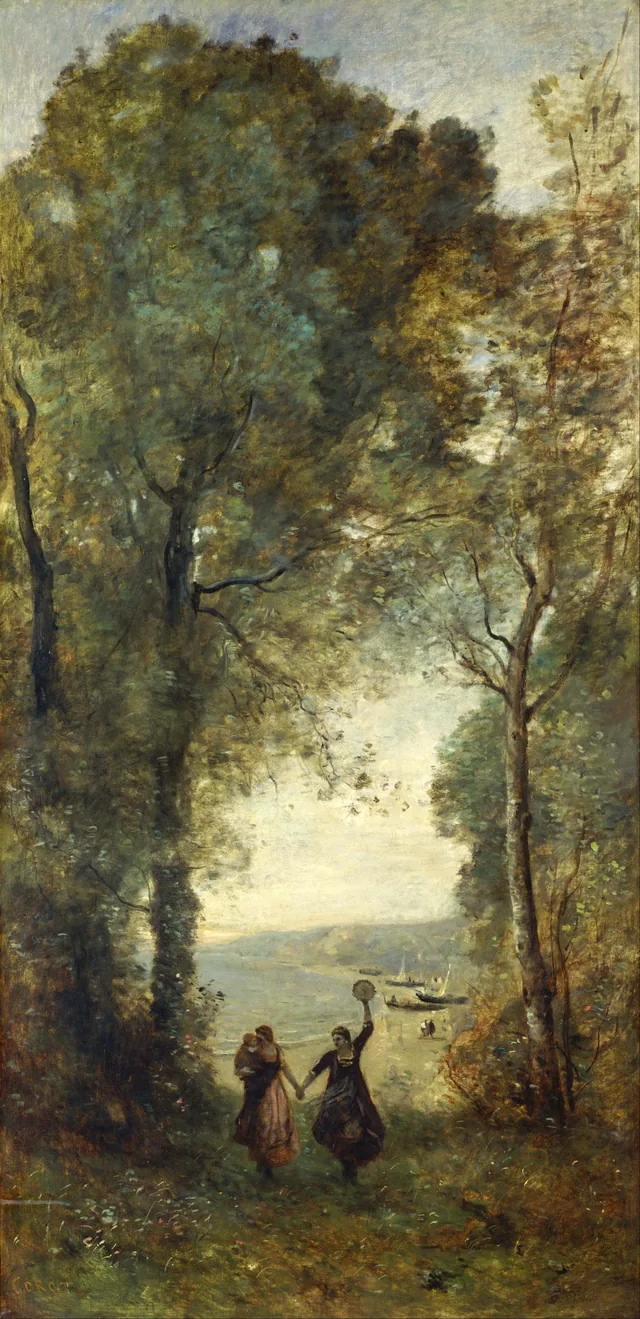 Reminiscence of the Beach of Naples, Camille Corot
