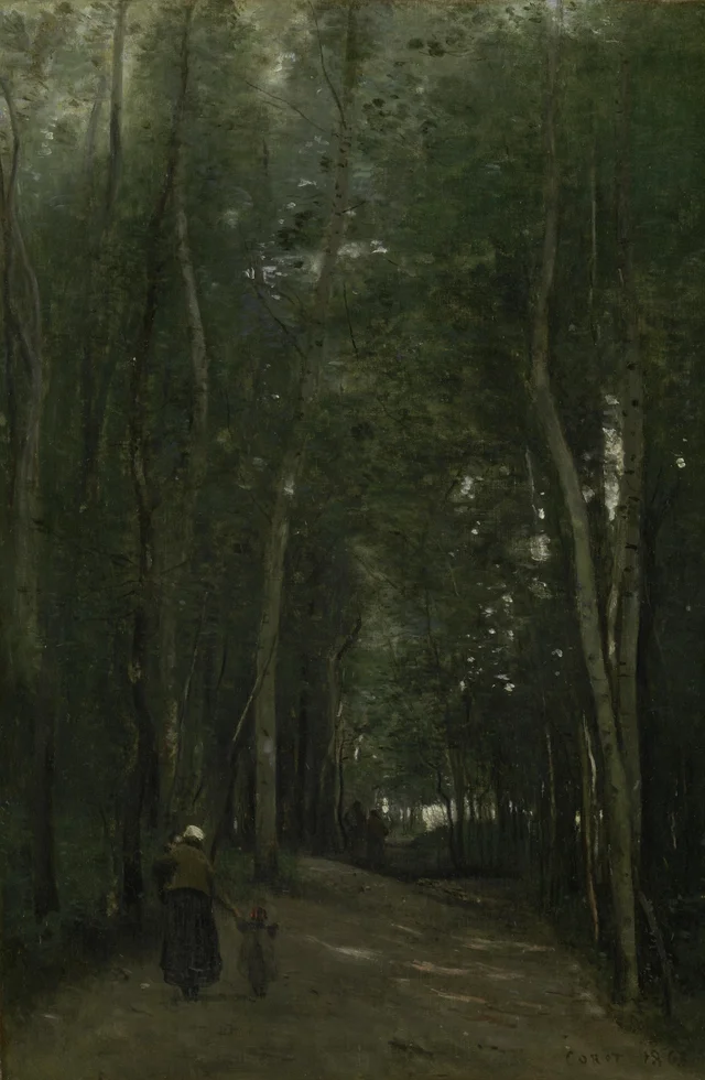 Un camino en Saint-Cloud, Camille Corot
