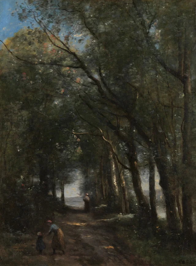 Un camino entre los árboles