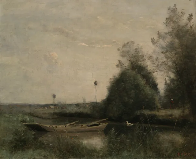 Un étang à Mortain, Camille Corot