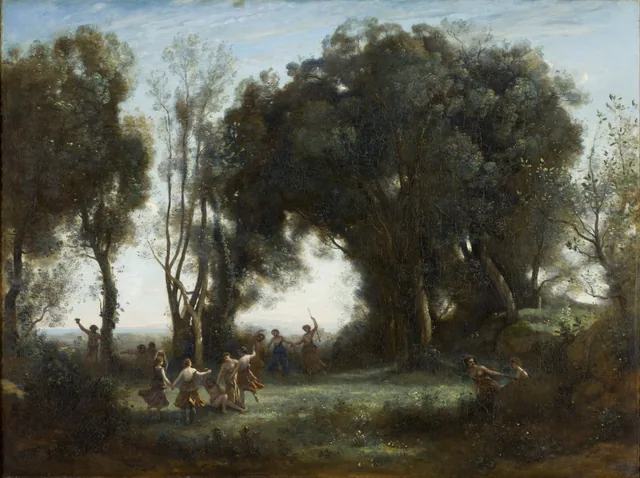 Une matinée, la danse des nymphes, Camille Corot