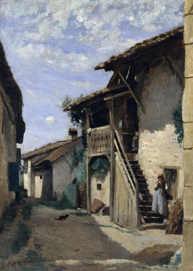 Una calle de pueblo: Dardagny