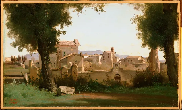 Vue depuis les jardins Farnèse
