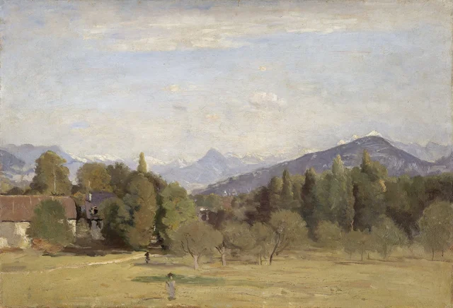 Vista tomada desde Châtelaine en Ginebra, Camille Corot