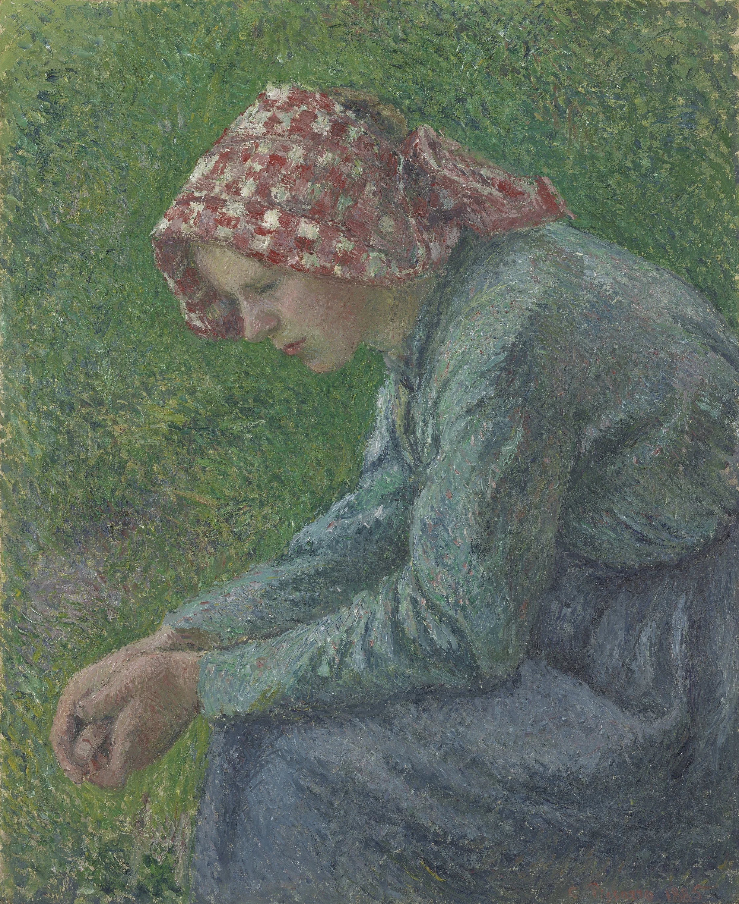A Seated Peasant Woman, Camille Pissarro