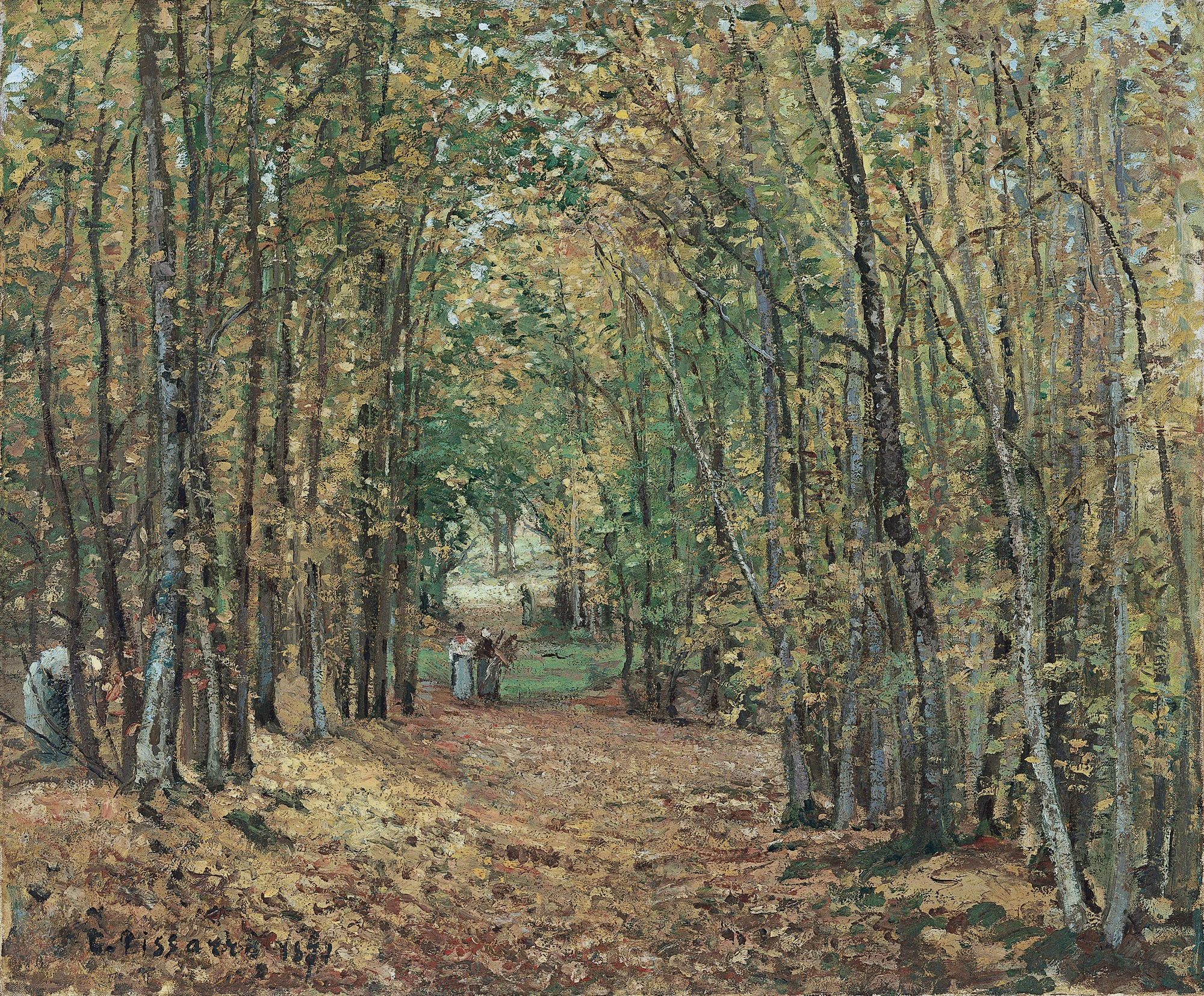 Allée dans le parc de Marly, Camille Pissarro