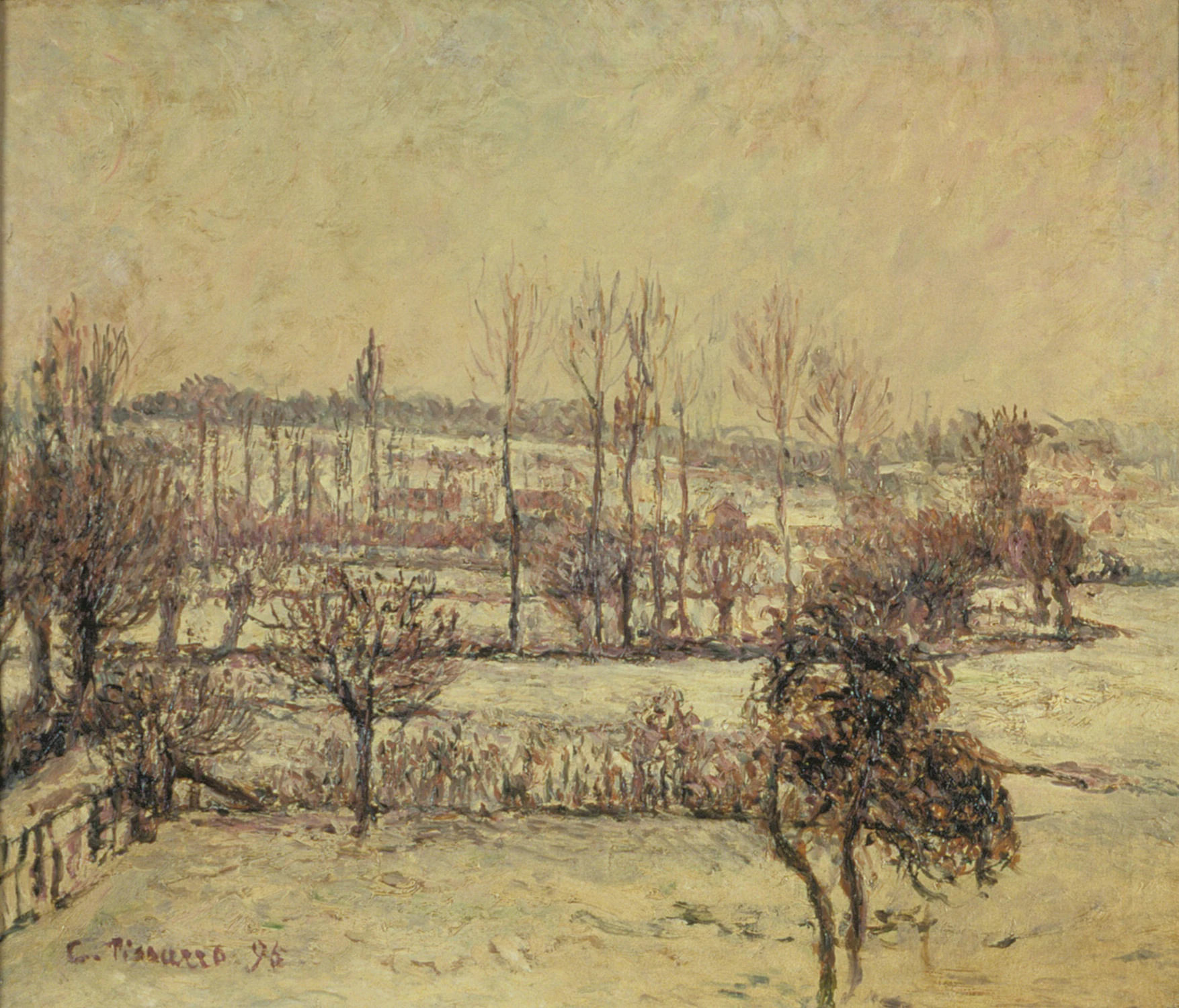 Effet de neige à Éragny, Camille Pissarro