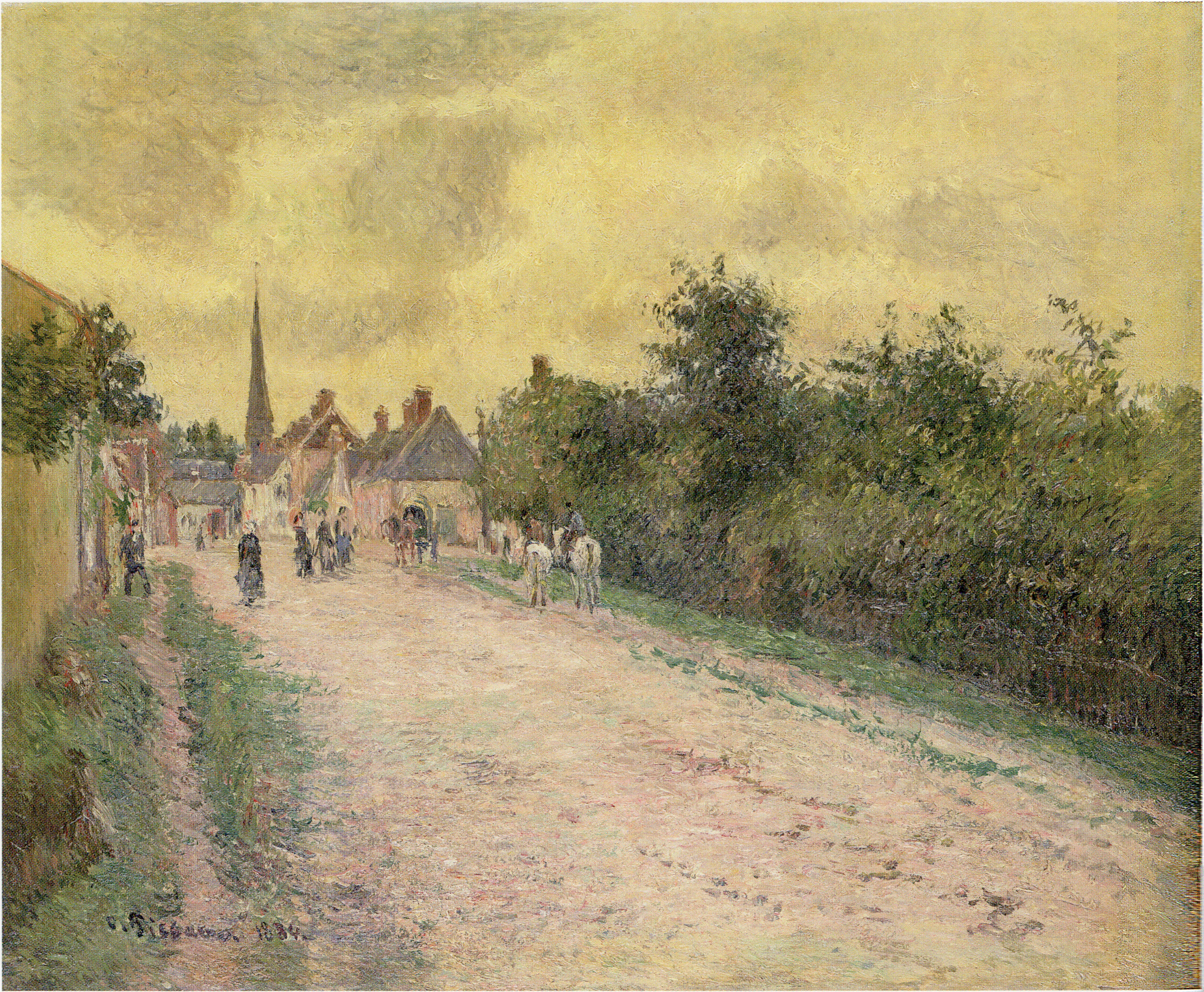 Entrance to the Village of Eragny, Camille Pissarro