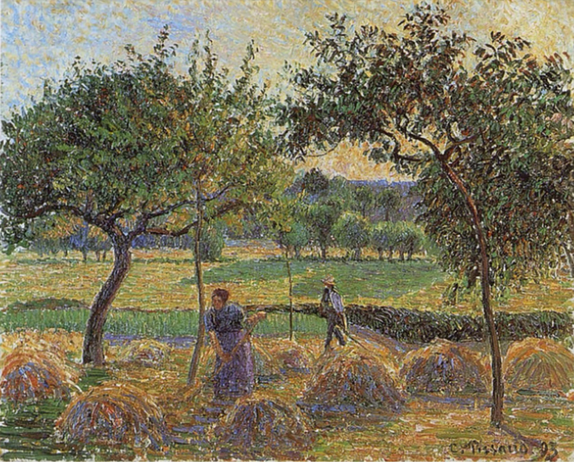 Fenaison à Éragny, Camille Pissarro