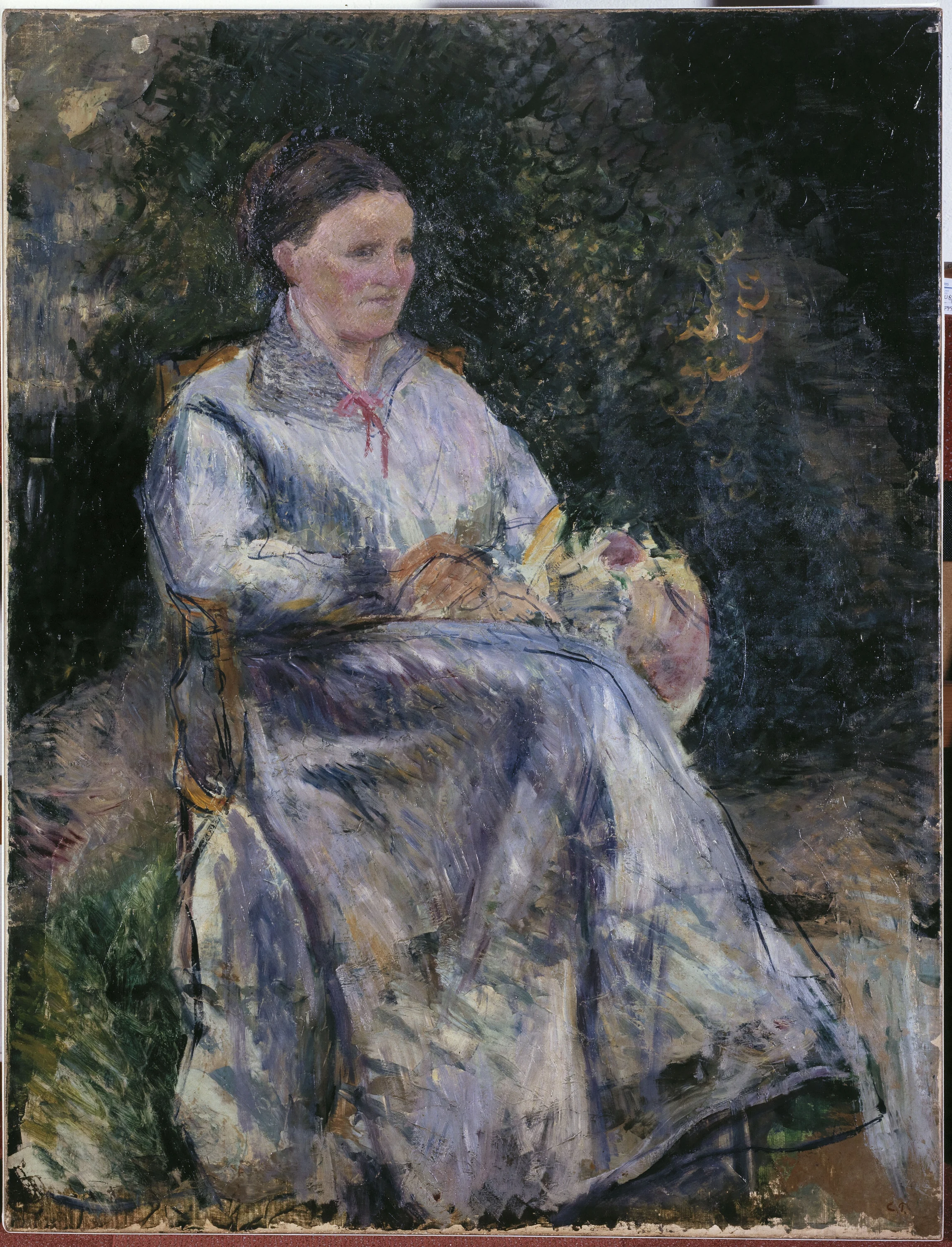 Julie Pissarro au jardin, Camille Pissarro