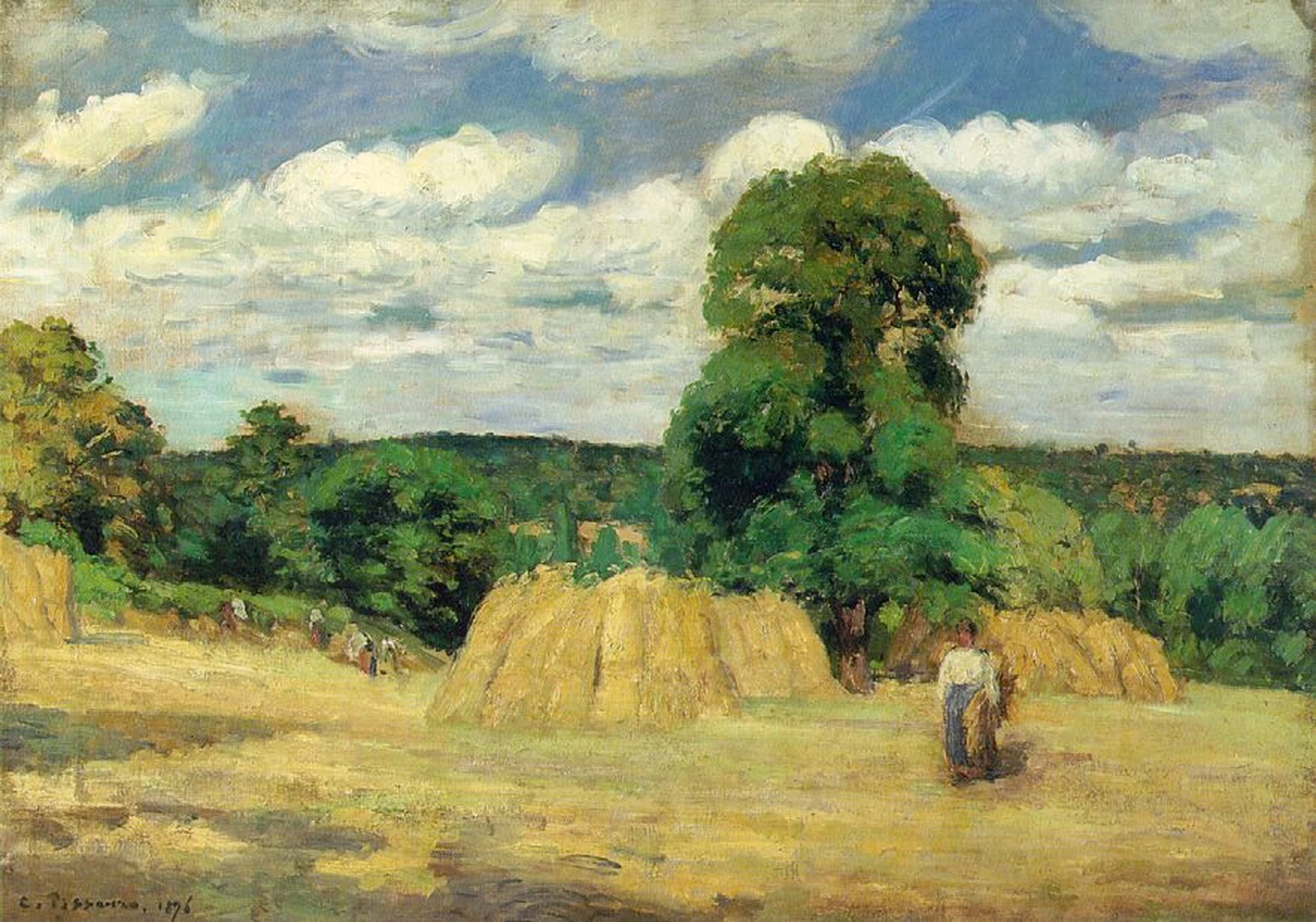 La Moisson, Camille Pissarro