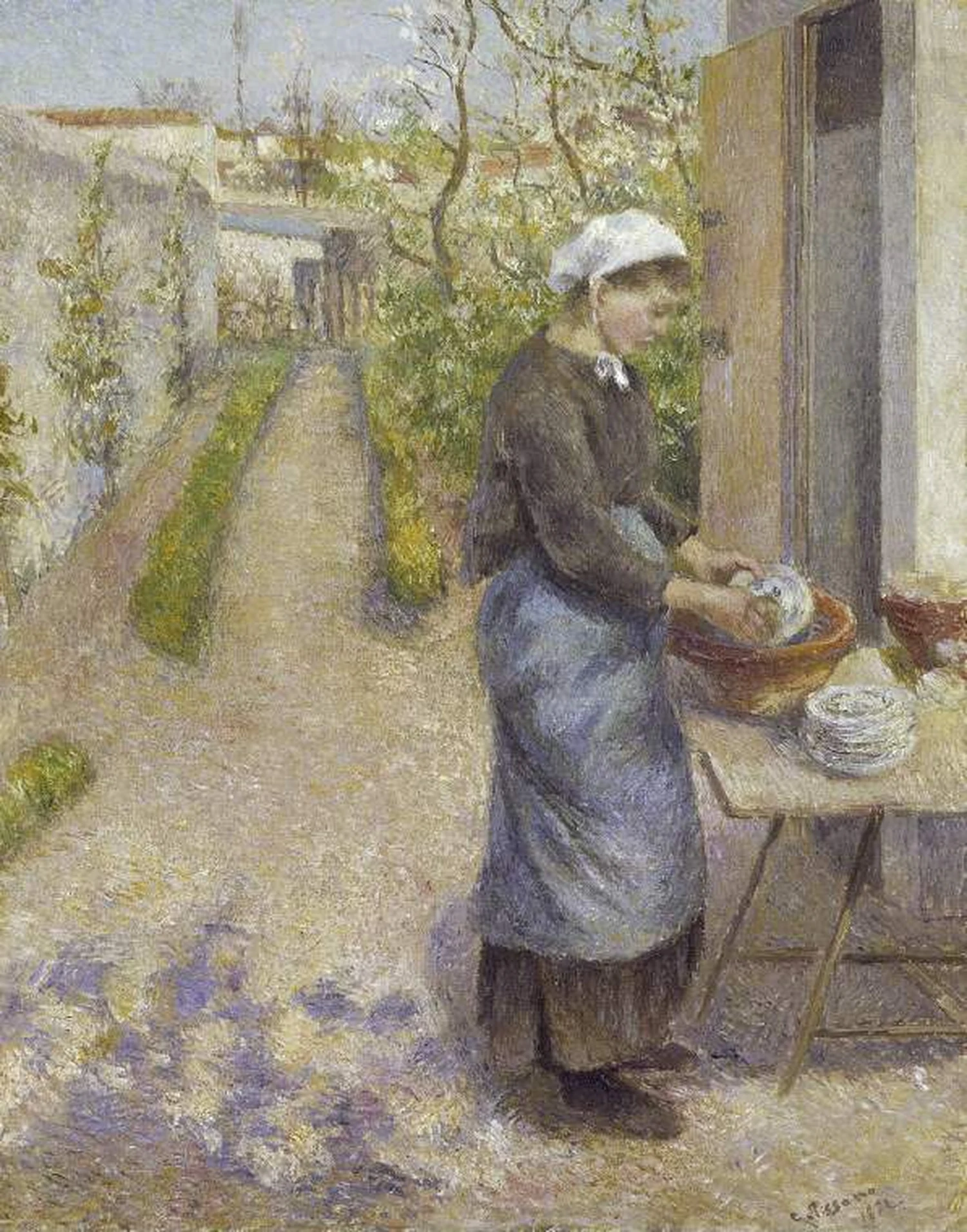 La vaisselle, Camille Pissarro