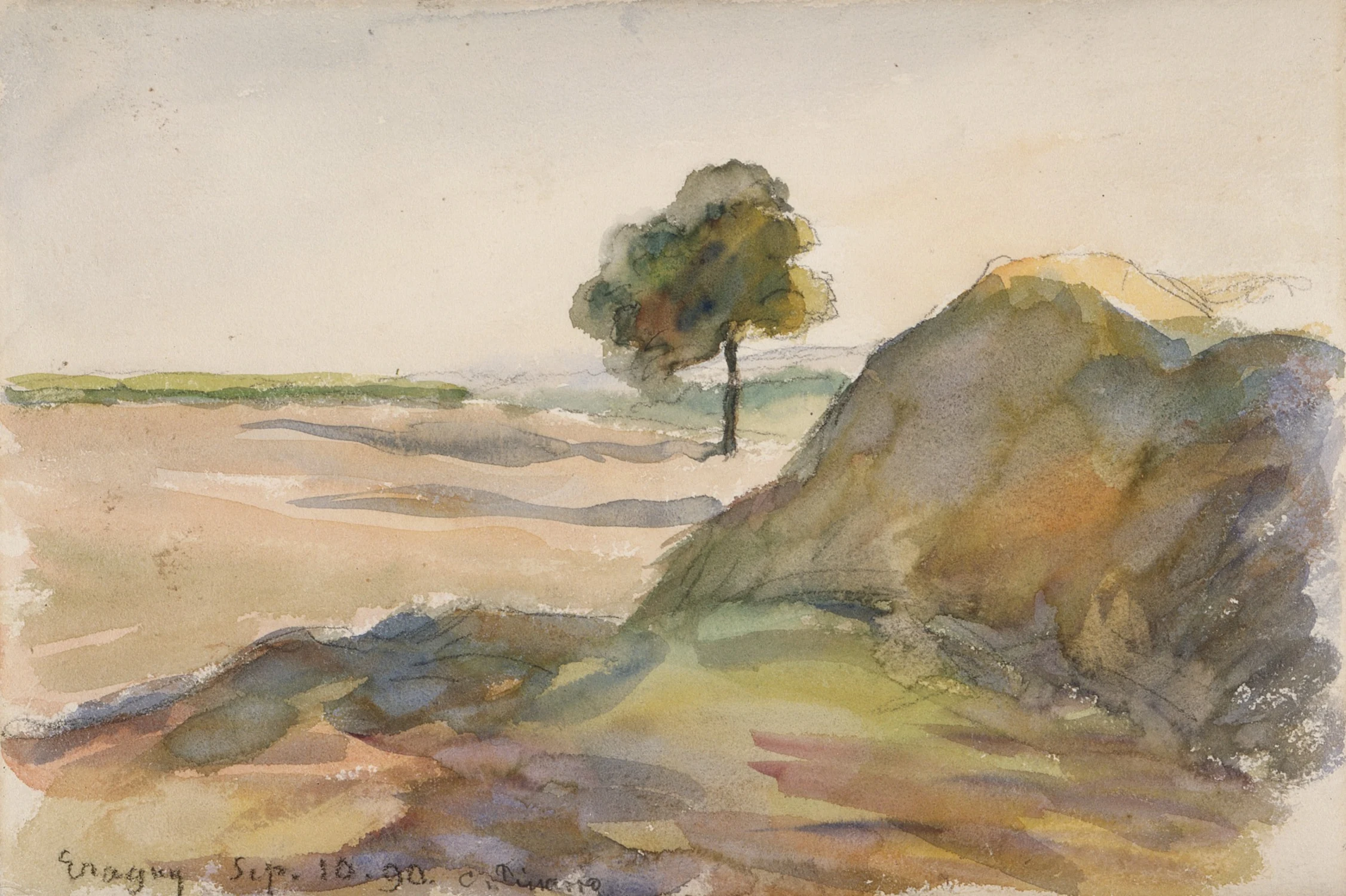 Landscape in Éragny, Camille Pissarro