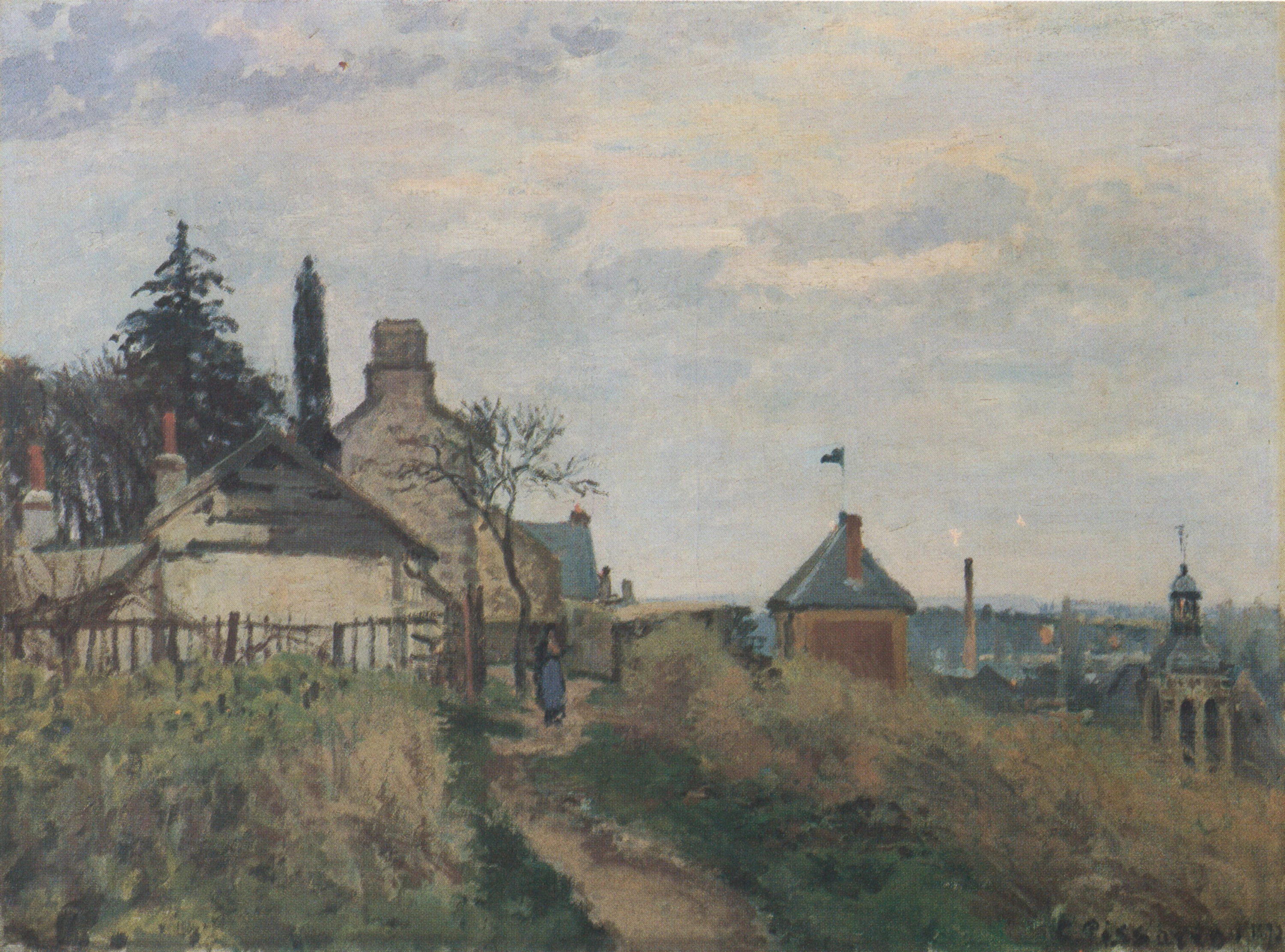 Le Palais de Justice, Pontoise, Camille Pissarro